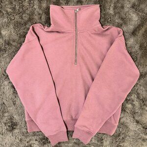 [ARITZIA] THE GROUP BABTON Pink Mauve Quarter Zip